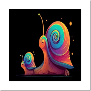 Snail Fathers Day Posters and Art